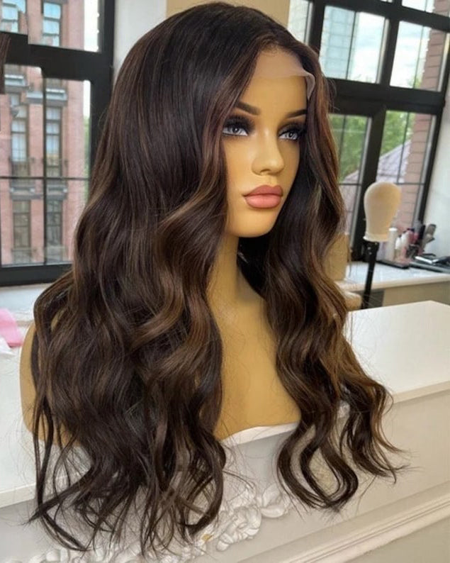 Deep Wave Perücken für Frauen Echthaar 360 Lace Frontal Perücke vorgezupft natürliche Perücken