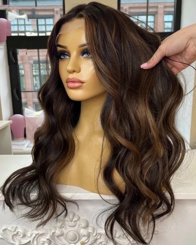 Deep Wave Perücken für Frauen Echthaar 360 Lace Frontal Perücke vorgezupft natürliche Perücken