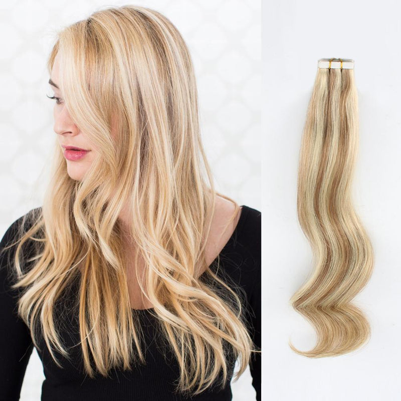 Tape In Haarverlängerung Markieren Blond #10/#613