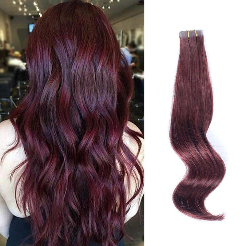 Tape In Haarverlängerung Rote #99j