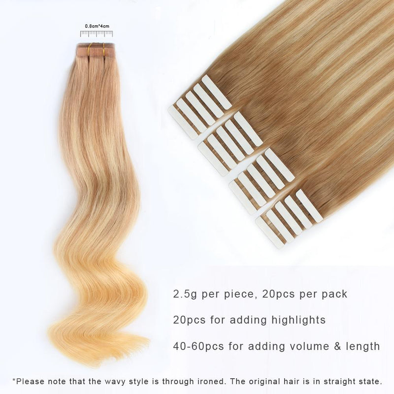 Tape In Haarverlängerung #12/#613