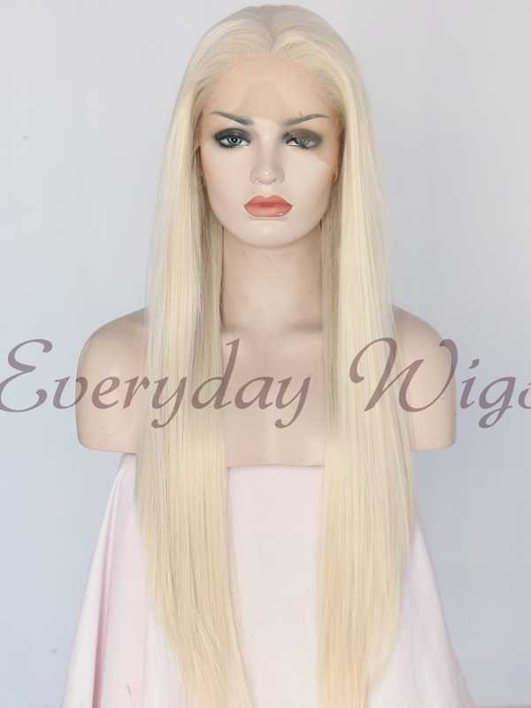 Blonde Lange Lockenperücke – Hitzebeständige Synthetik, Täglicher Style | Für Frauen, Party, Cosplay, Alltag