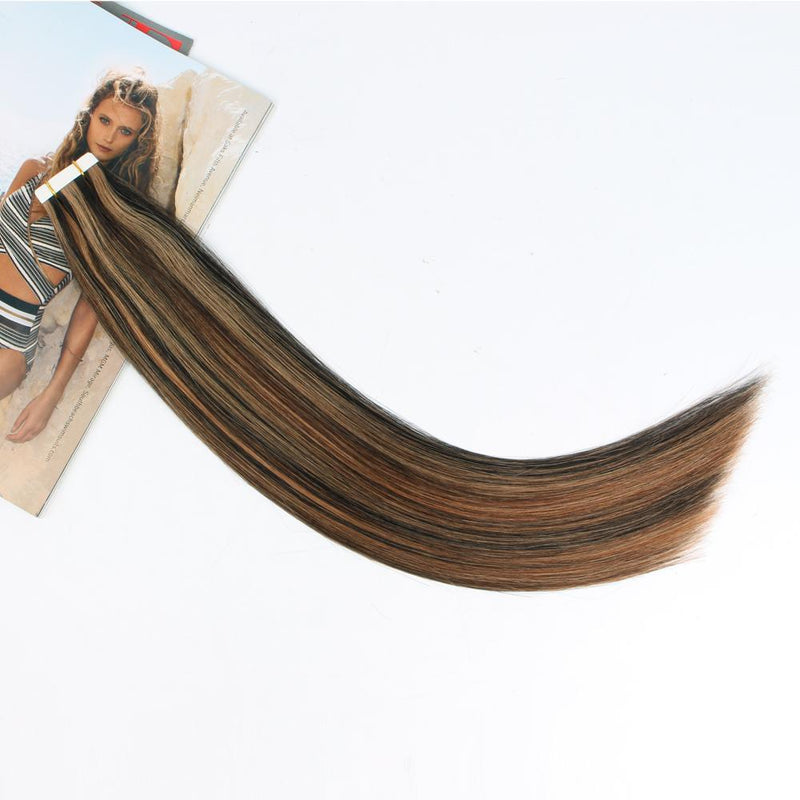 Tape In Haarverlängerung Markieren #1b/#30