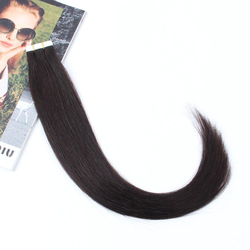 Tape In Haarverlängerung Schwarze #1b