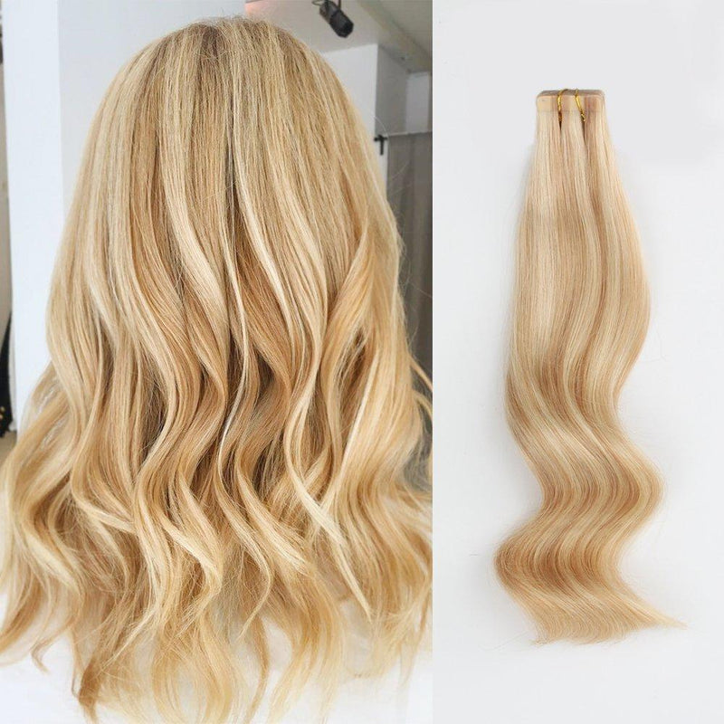 Tape In Haarverlängerung Markieren Blond  #18/#613